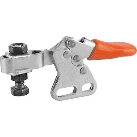 Kipp Toggle Clamp Mini Steel, Vertical Foot, Comp:Plastic, Comp:Orange, M=M05X20 K0068.0050